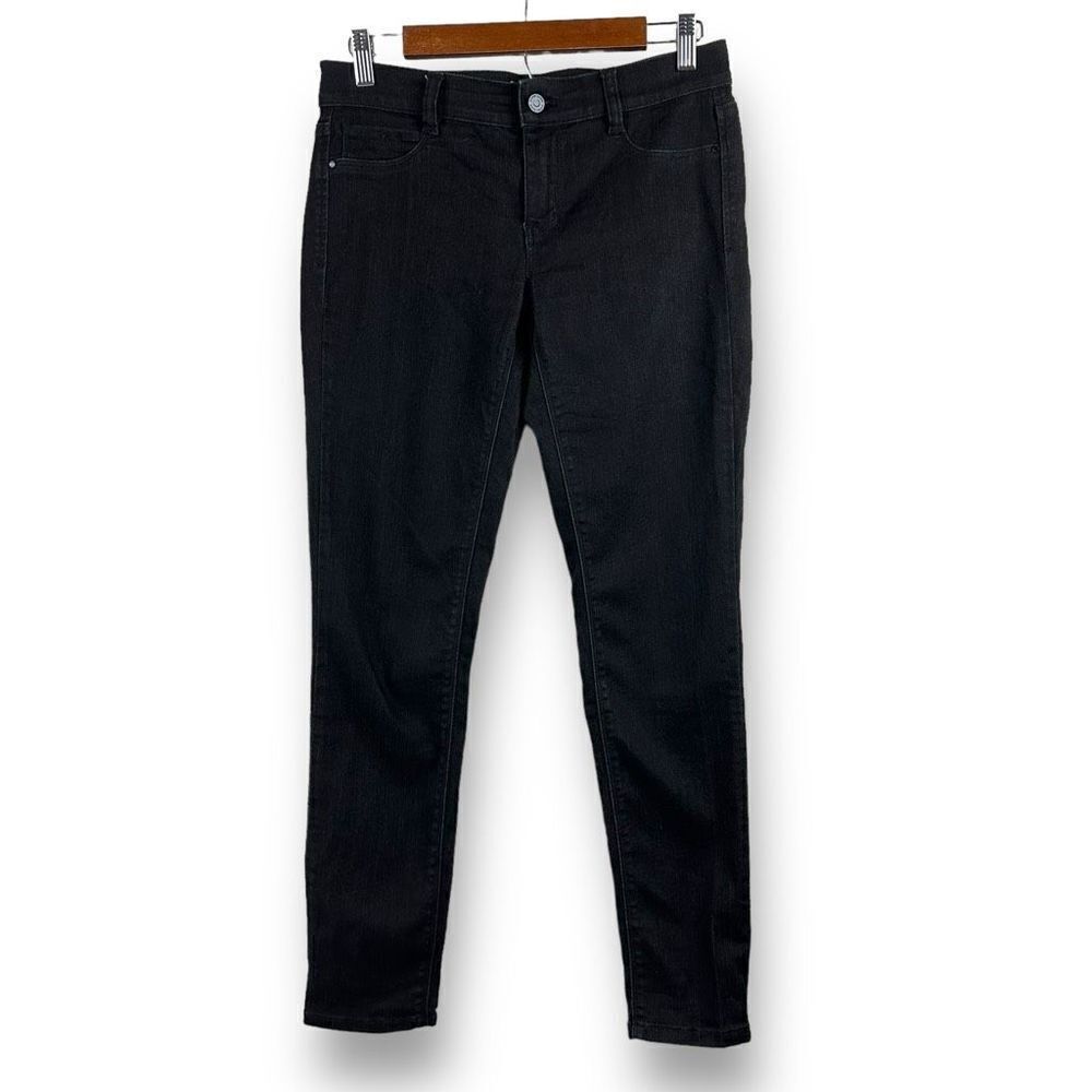 White House Black Market Women's Size S Skinny Leg Pants Black Denim Stretch